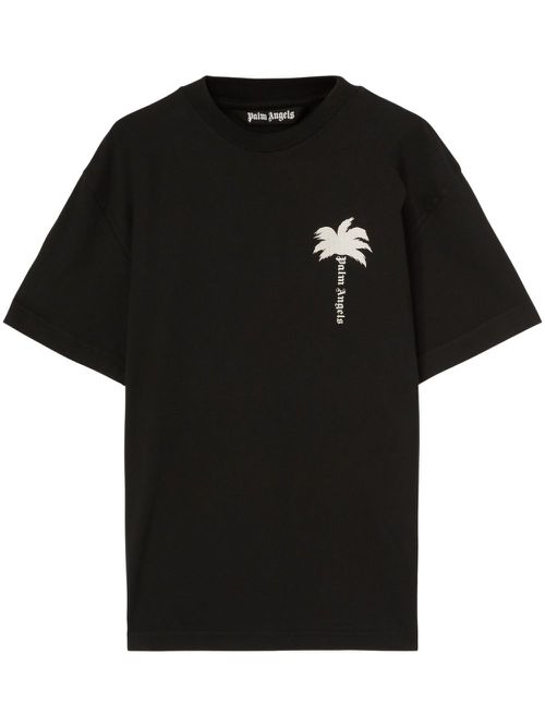 The Palm cotton T-shirt - Black