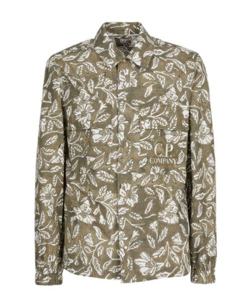 Floral-embroidered shirt
