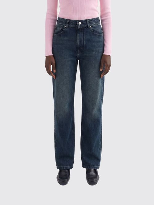 Jeans Woman color Petroleum Blue