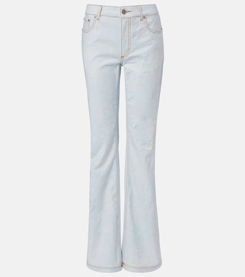Pegaso embroidered flared jeans