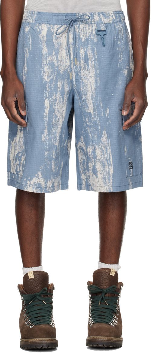 Blue & Beige Sierra Shorts