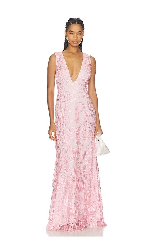 OW Collection CLEA MAXI ドレス - Pink. XS. Also - S
