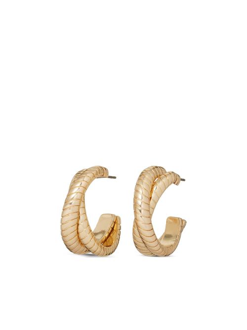 The Double Cobra hoop earrings - Gold