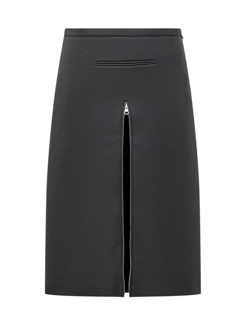 Mini Zip Detail Skirt