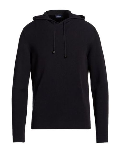 Man Sweater Black Size 40 Cotton