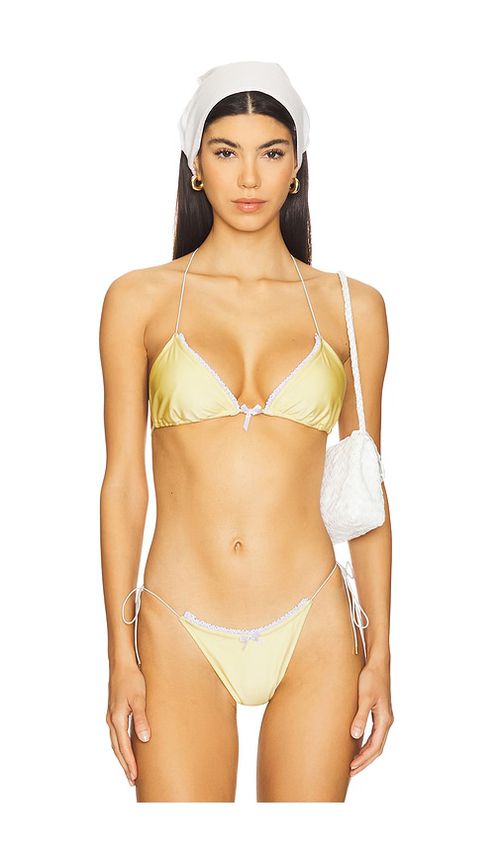 Bananhot Flora Bikini Top in Lemon. -  M also in