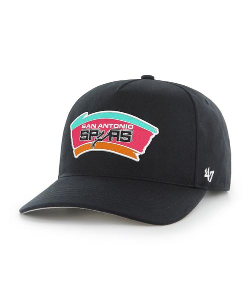 Men's Black San Antonio Spurs Hardwood Classics Hitch Adjustable Hat - Black