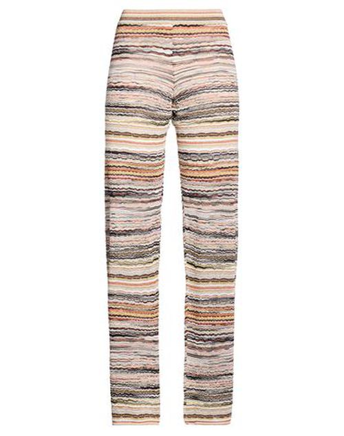 Woman Pants Sand Size 10 Viscose, Metallic fiber, Elastane, Polyamide