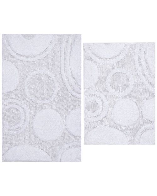 2Pc Cotton Bath Rug Set