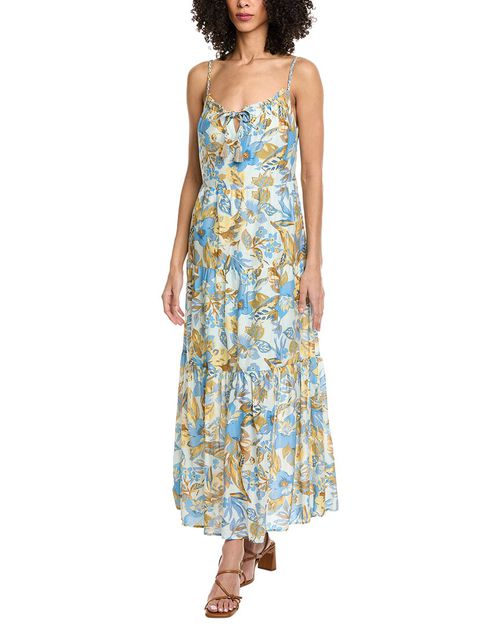 Silk-Blend Sun Chaser Maxi Dress