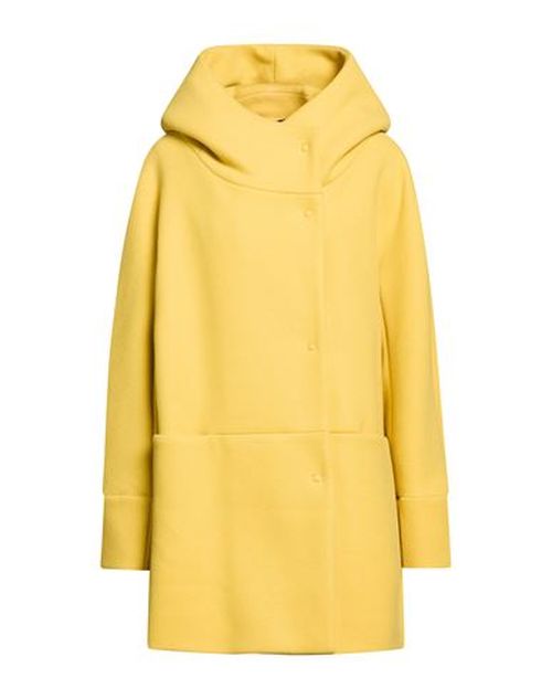 Woman Coat Mustard Size 10 Polyester
