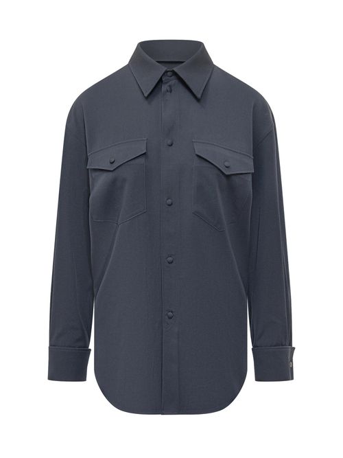 Overshirt with Pocket Detail and Buttons