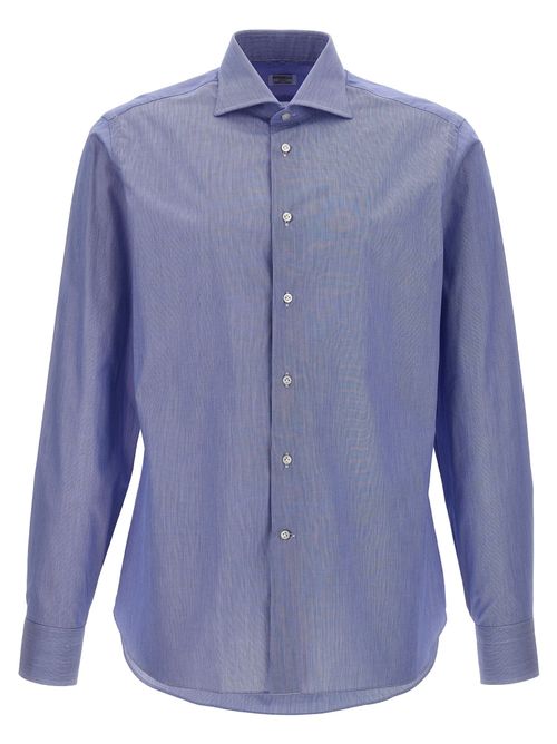 Cotton Oxford Shirt — Periwinkle