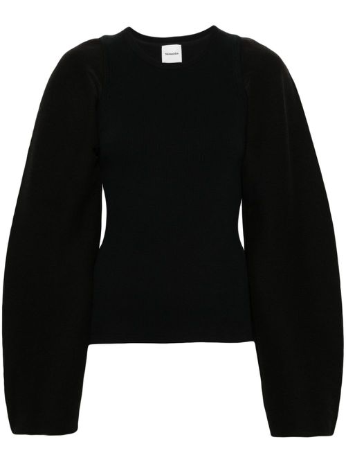 Yarah layered top - Black