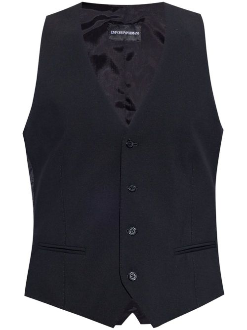 Wool waistcoat - Black