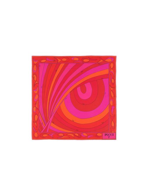 Pattern silk scarf