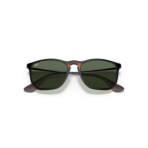 Ray-Ban Chris Sunglasses Light Havana Frame Green Lenses 54-18