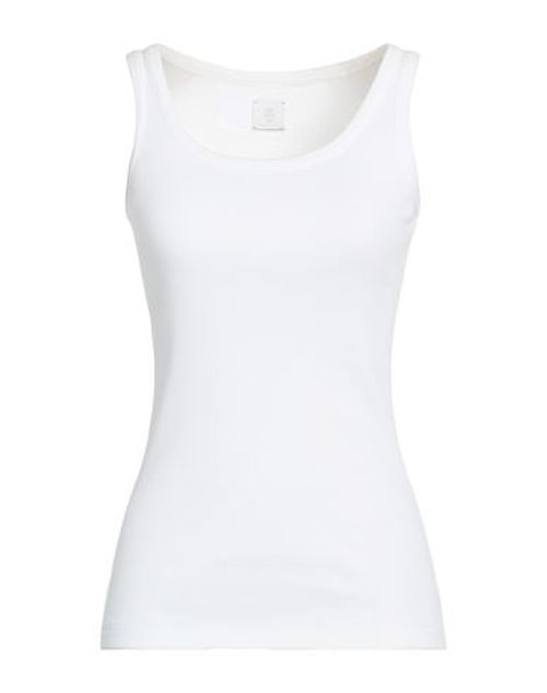 Woman Tank top Ivory Size S Cotton