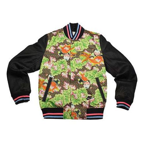 AS CNY Chinese New Year Tianjin Spray Destroyer Sports Baseball Eggs Jacket Black