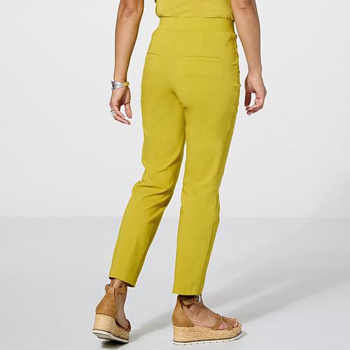 WynneLayers FlatterFIT Straight Leg Pant - Tan
