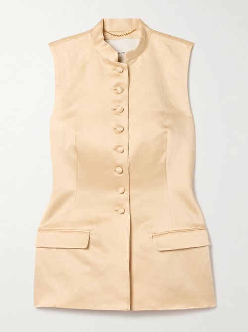 Duchesse-satin Vest - Neutrals