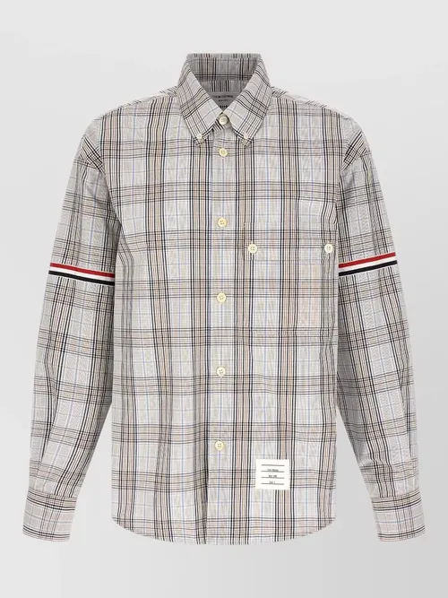 Thom Browne - rwb oversized shirt button down collar
