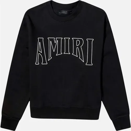 Women's Amiri Sun Graphic On Back Black Sweatshirt - Size: L