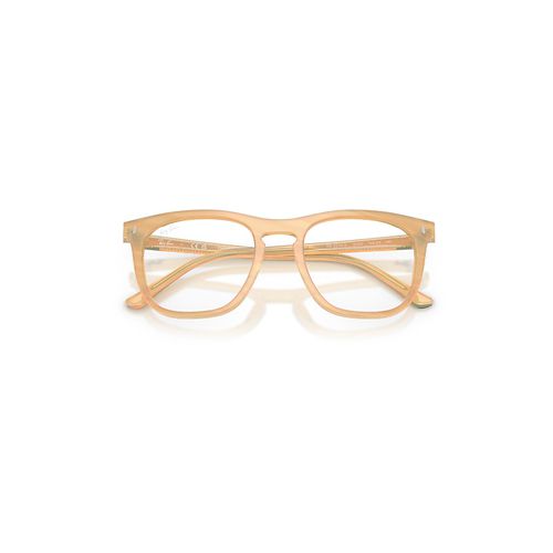 Ray-Ban Rb2210v Optics Change Eyeglasses Photo Striped Brown Frame Clear Lenses Polarized 53-21