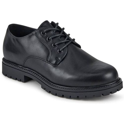 Pavers Wide Fit Casual Lace-Up Shoes In Black