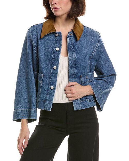 FRAME The Mini Denim Swing Jacket