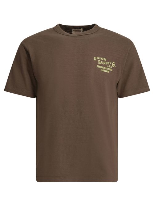 Sun Surf Crewneck T-Shirt With Logo
