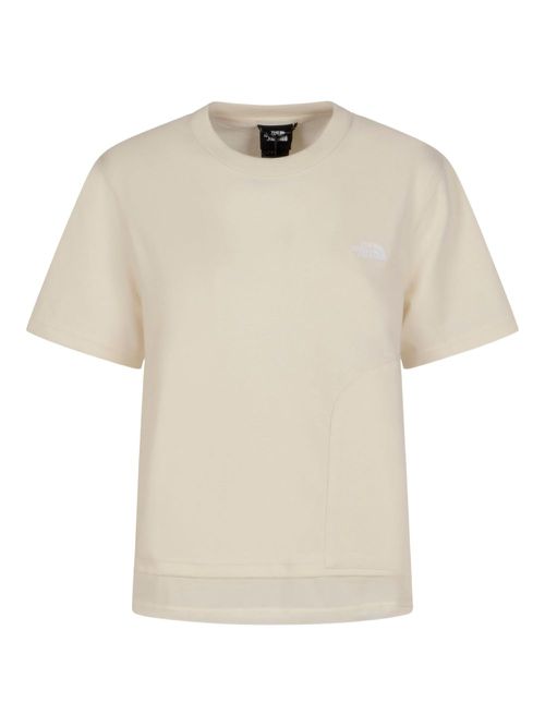 Logo-embroidered T-shirt - Neutrals