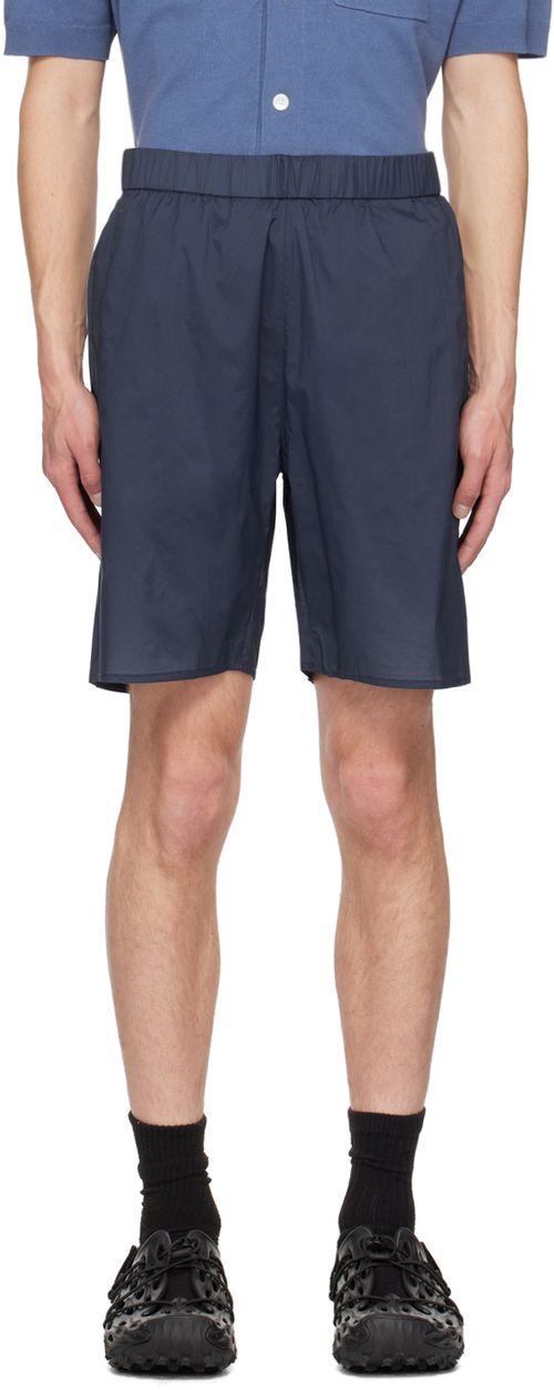 Navy pole shorts