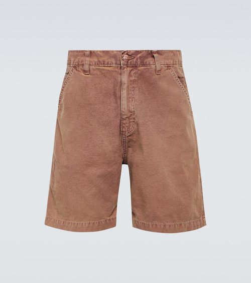 Cotton canvas shorts