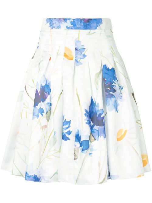 Carnation mini skirt - White