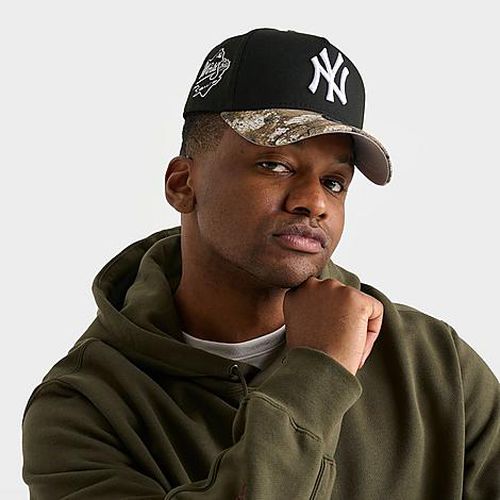 New York Yankees MLB 9FORTY A-Frame RealTree Snapback Hat in Black/Realtree Camo