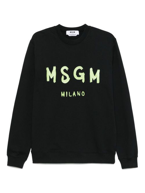 MSGM logo-print sweatshirt - Black