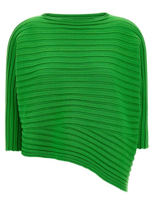 Cotton-Cashmere Knit Sweater — Green