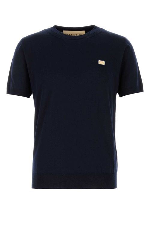 Virgin Wool Sweater — Navy