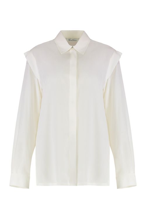 Zirlo Silk Shirt with Side Slits