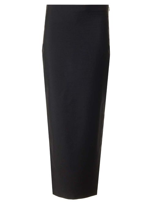 Wool And Mohair Asymmetric Skirt