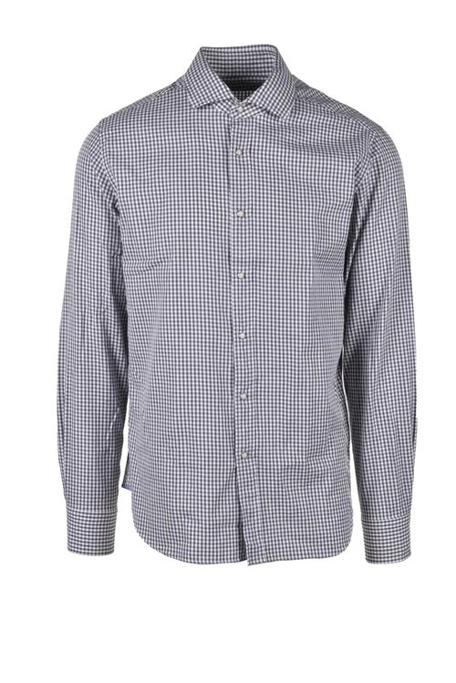 White Checkered Cotton Shirt