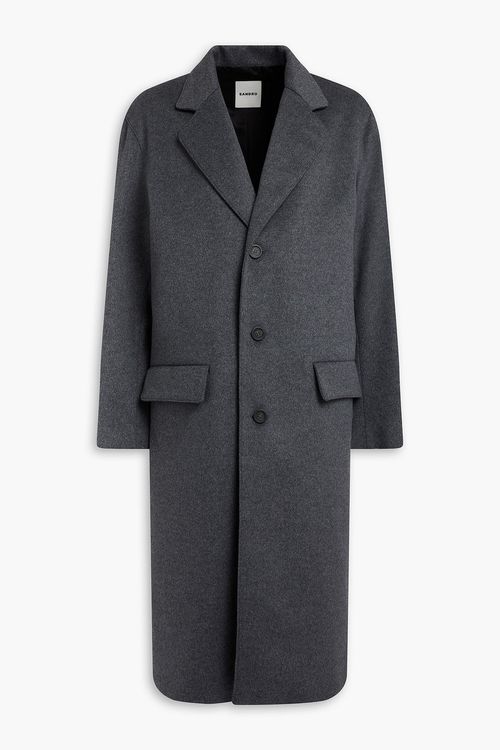 Wool and cashmere-blend felt coat - Gray - L