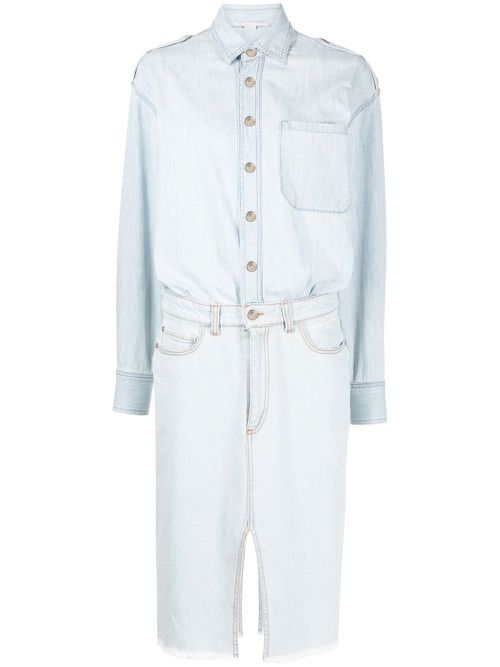 Denim shirt dress - Blue