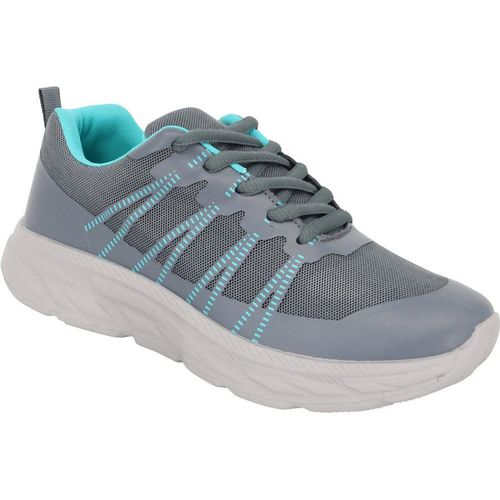 Wide EE Fit Knit Fabric Lace-Up Trainer - Comfortable & Breathable