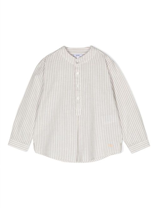 Marlon striped cotton shirt - Neutrals