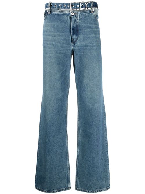 Evergreen mid-rise wide-leg jeans - Blue