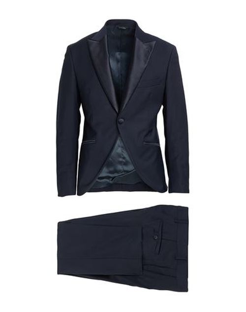 Man Suit Midnight blue Size 38 Polyester, Virgin Wool, Lycra