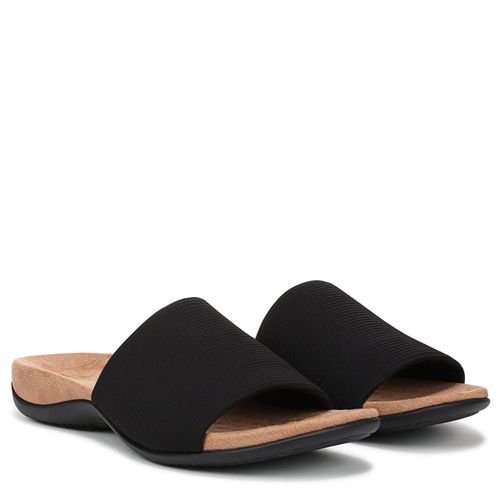 Women's Renie Stretch Knit Slide Sandals (Black)
