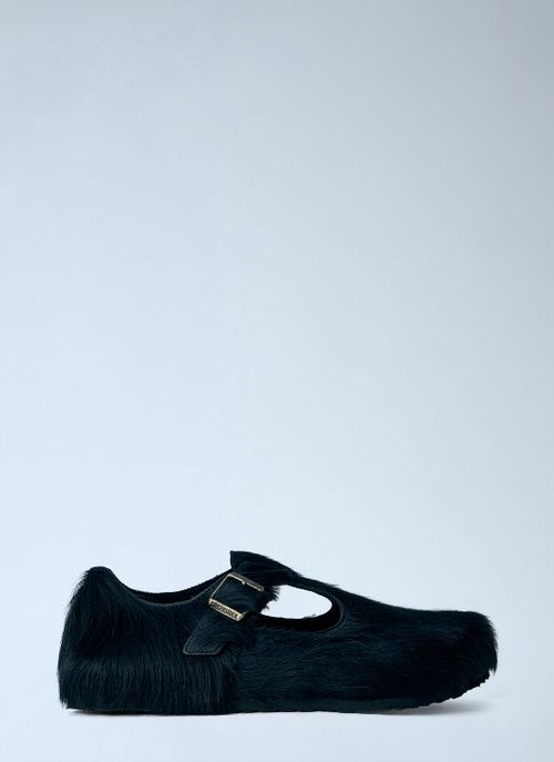 Paris The Rebel Fur Slip Ons - Man Slip Ons Black Eu